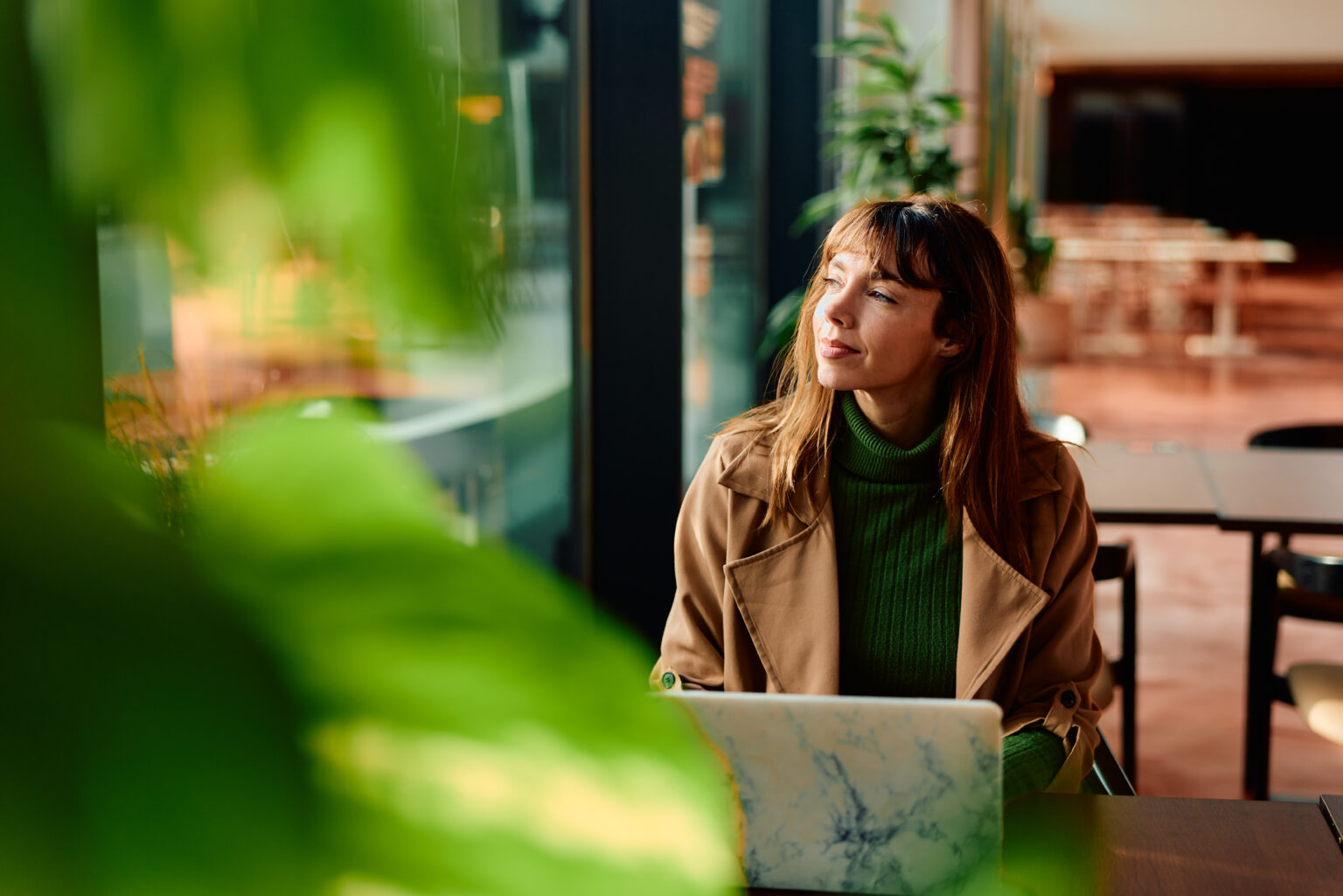 A woman with tinnitus trying to find peace at work.
