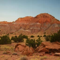 Beautiful hills of the high desert in Sandstone Hills, Ghost Ranch, New Mexico